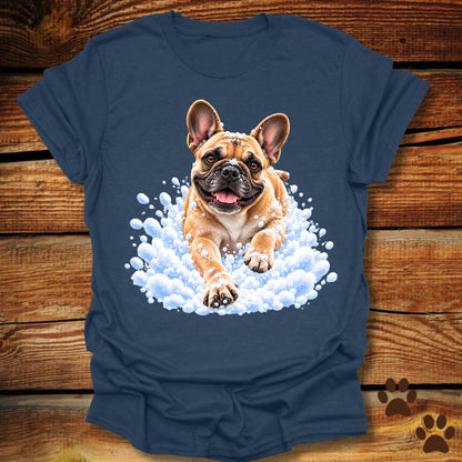 French Bulldog Snow Day T-Shirt - Front & Back Print