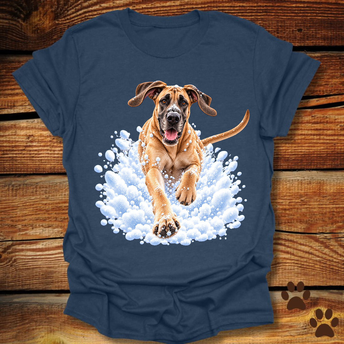 Great Dane Snow Day T-Shirt - Front & Back Print