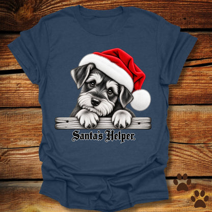 Santa’s Helper Miniature Schnauzer T-Shirt