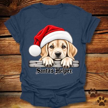 Santa’s Helper Yellow Labrador Retriever T-Shirt