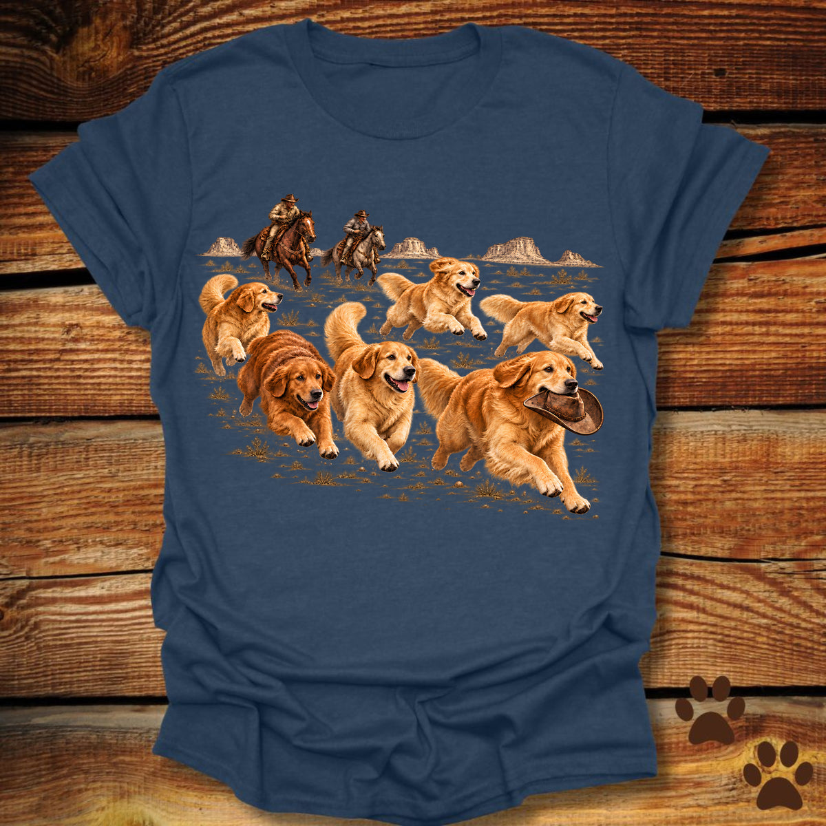 Golden Retriever Stampede T-Shirt
