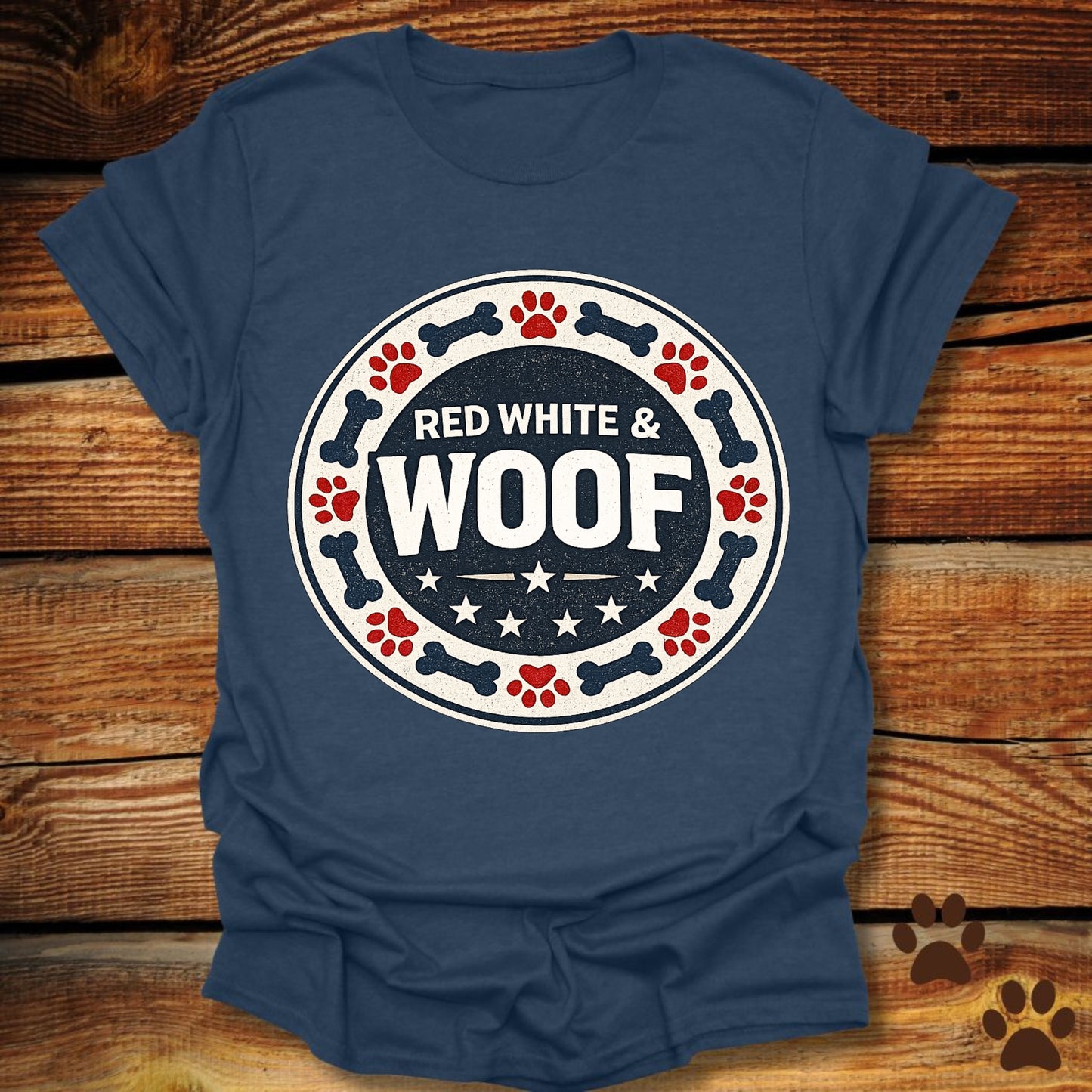 Red White and Woof T-Shirt
