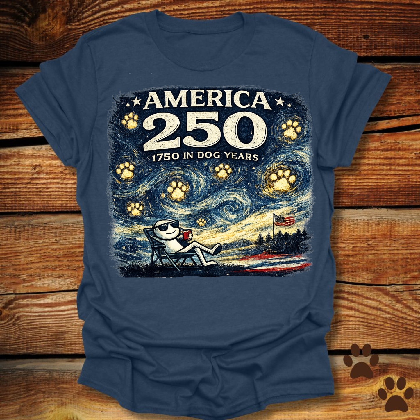 Starry Night America 250 T-Shirt