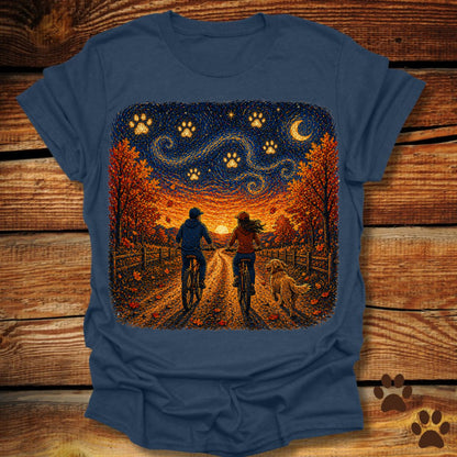 Starry Night Bike Ride T-Shirt