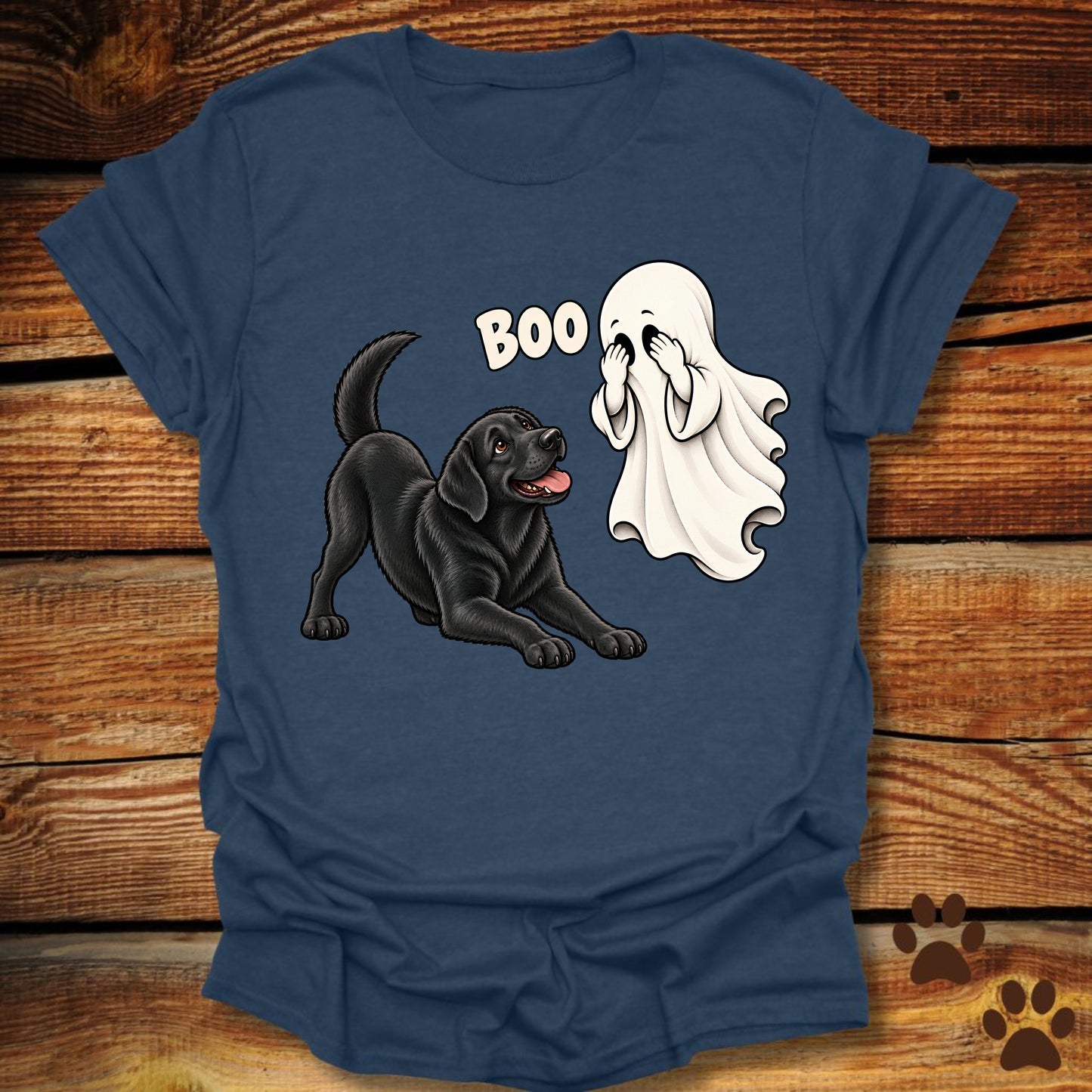 Ghost BOO Black Labrador T-Shirt