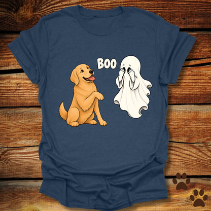Boo Ghost Golden Retriever T-Shirt