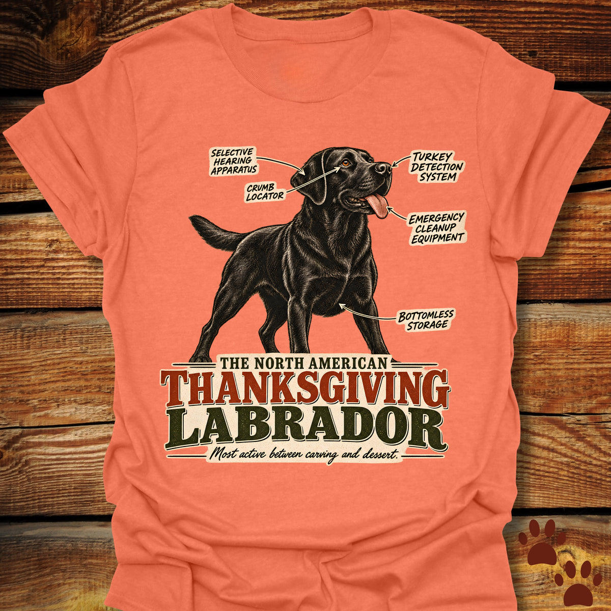 North American Thanksgiving Labrador T-Shirt