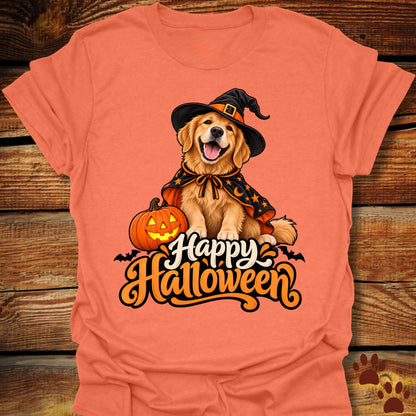 "Happy Halloween" Golden Retriever T-Shirt