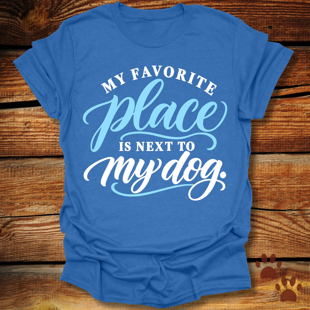 My Favorite Place Is Next to My Dog T-Shirt