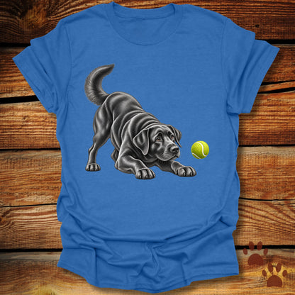 Black Labrador Retriever Tennis Ball T-Shirt