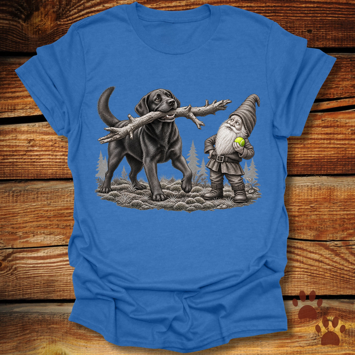 Garden Gnome and Labrador Retriever T-Shirt