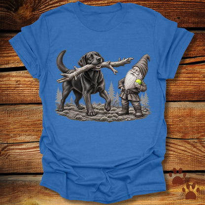 Garden Gnome and Labrador Retriever T-Shirt