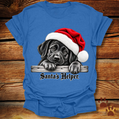 Santa’s Helper Black Labrador T-Shirt