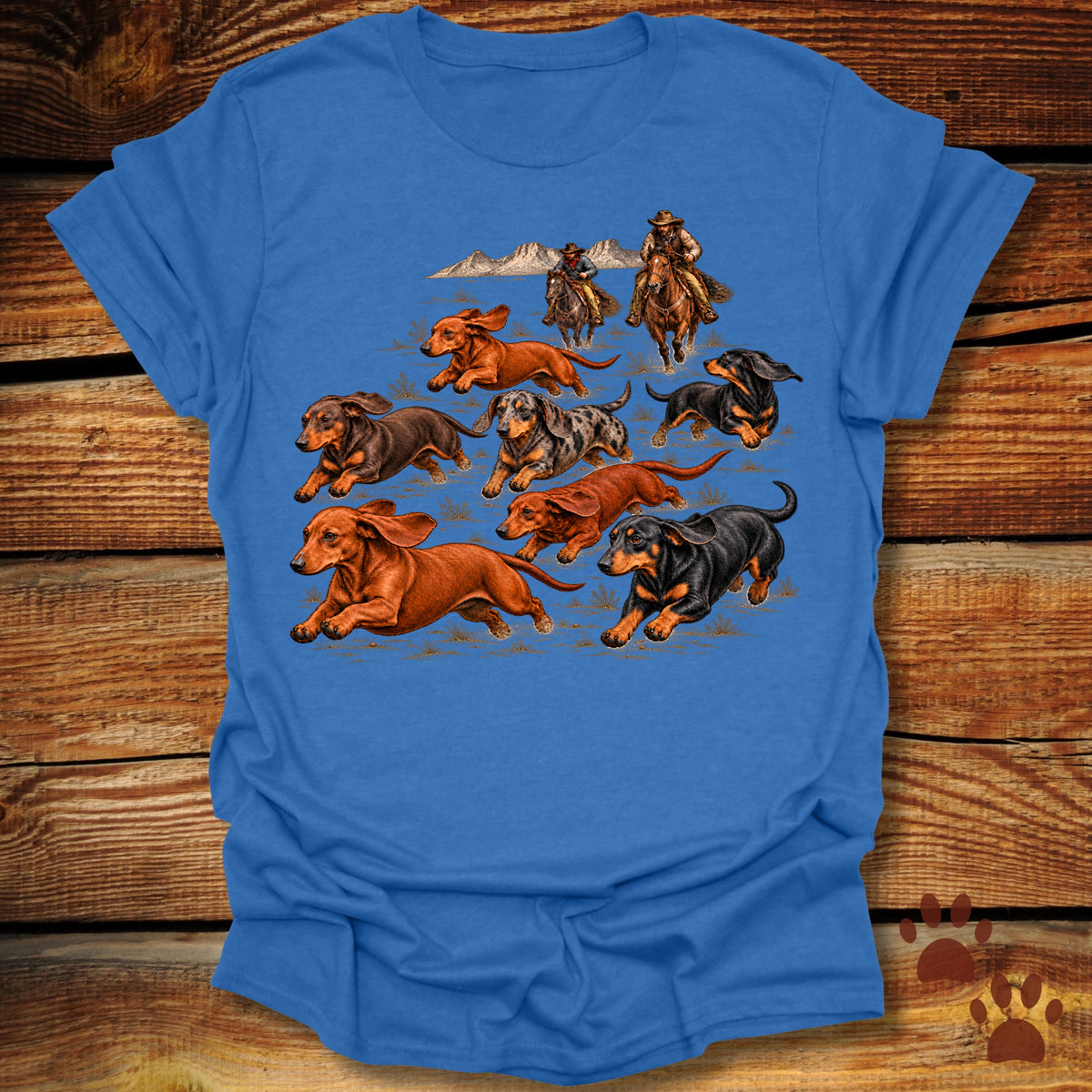 Western Wiener Dog Stampede T-Shirt