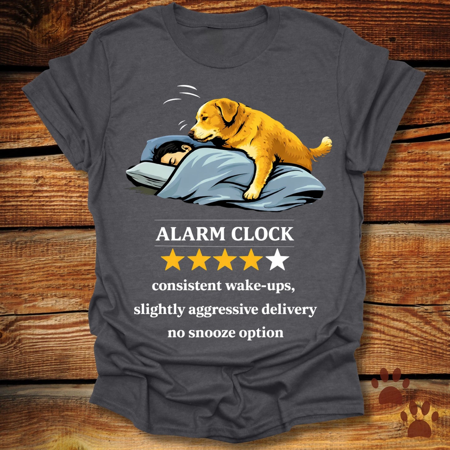 Dog Alarm Clock Review T-Shirt