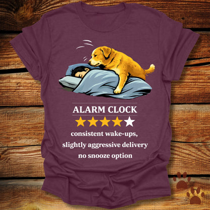 Dog Alarm Clock Review T-Shirt