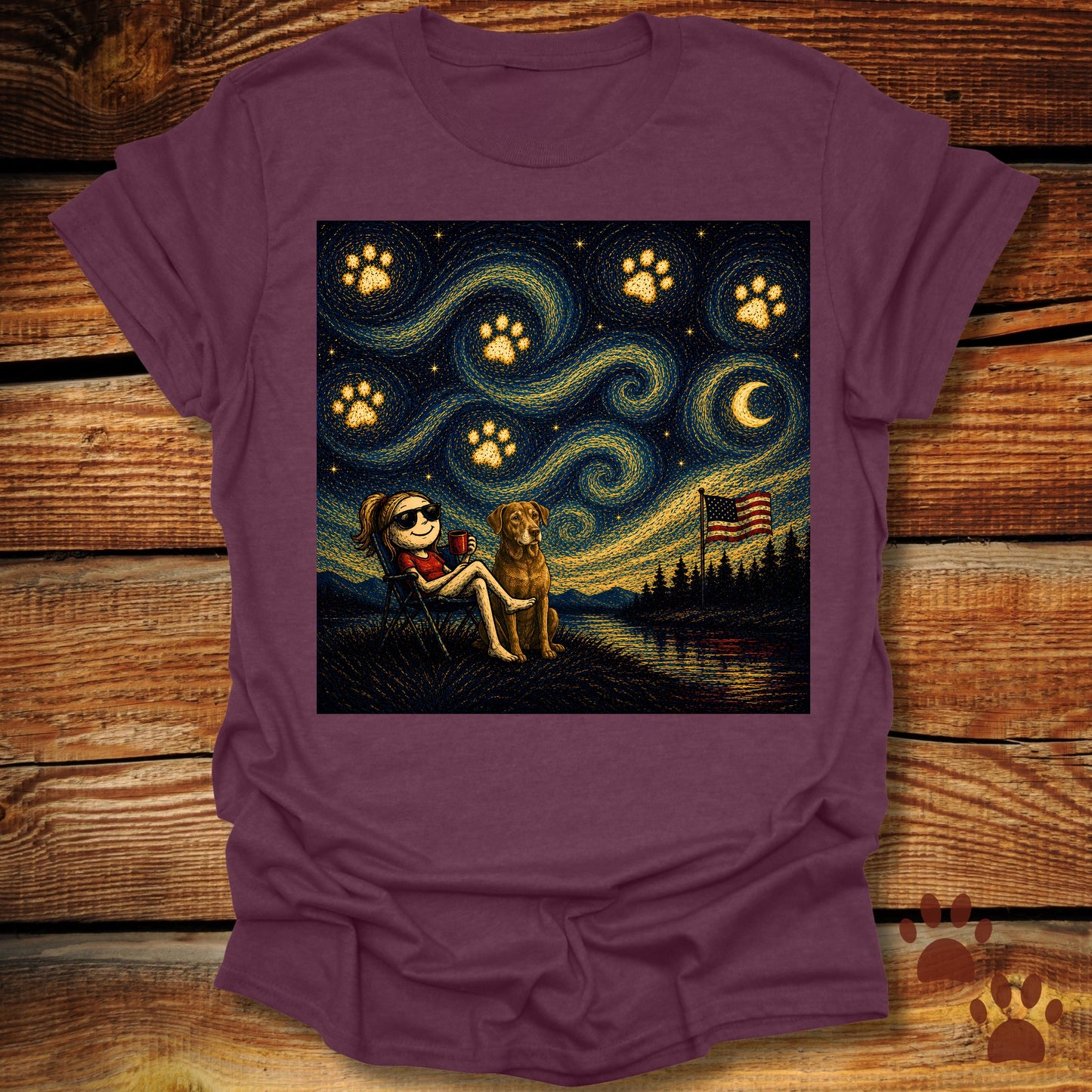 Starry Night Chill T-Shirt