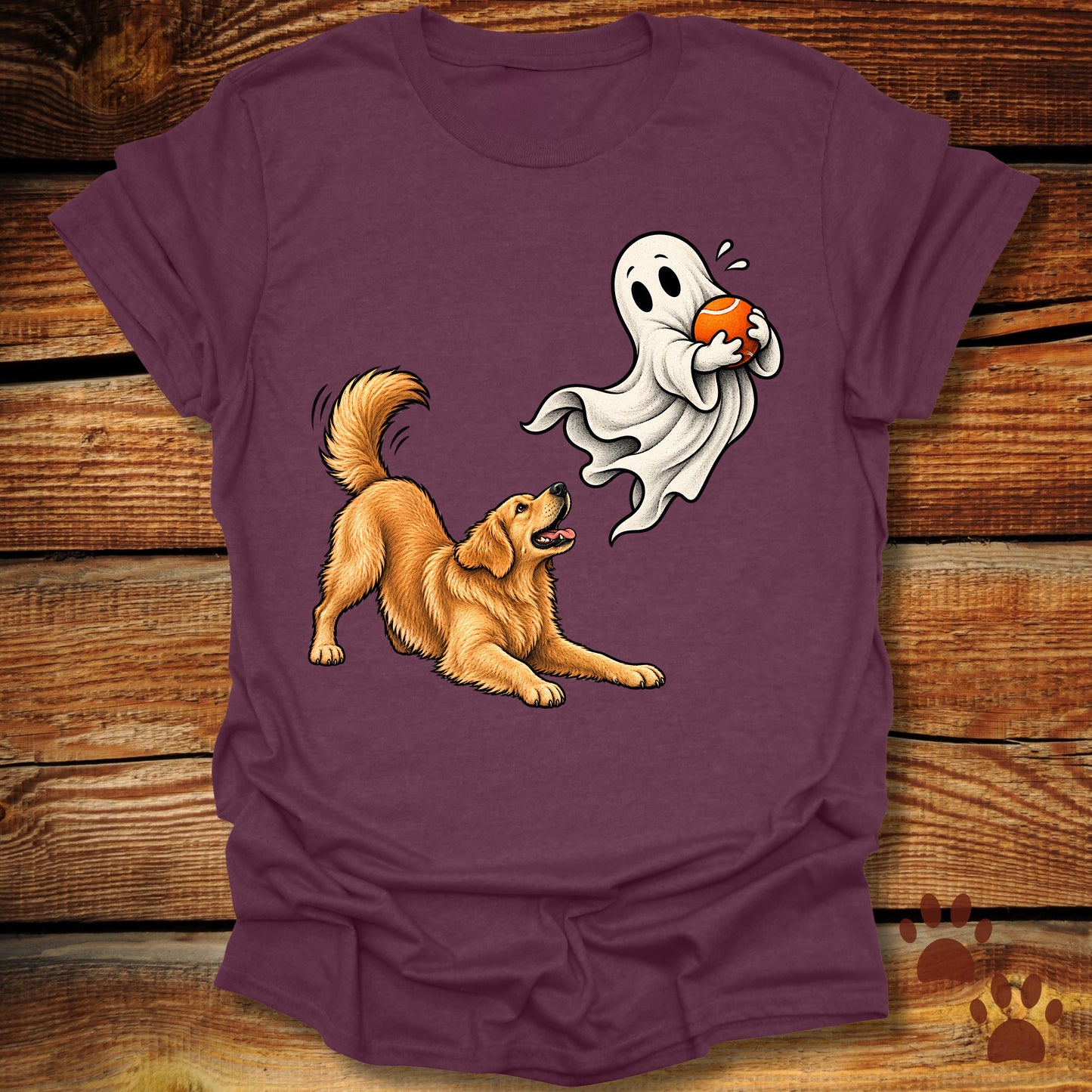 Not Your Ball Ghost Golden Retriever T-Shirt