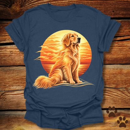 Golden Retriever Sunset T-Shirt