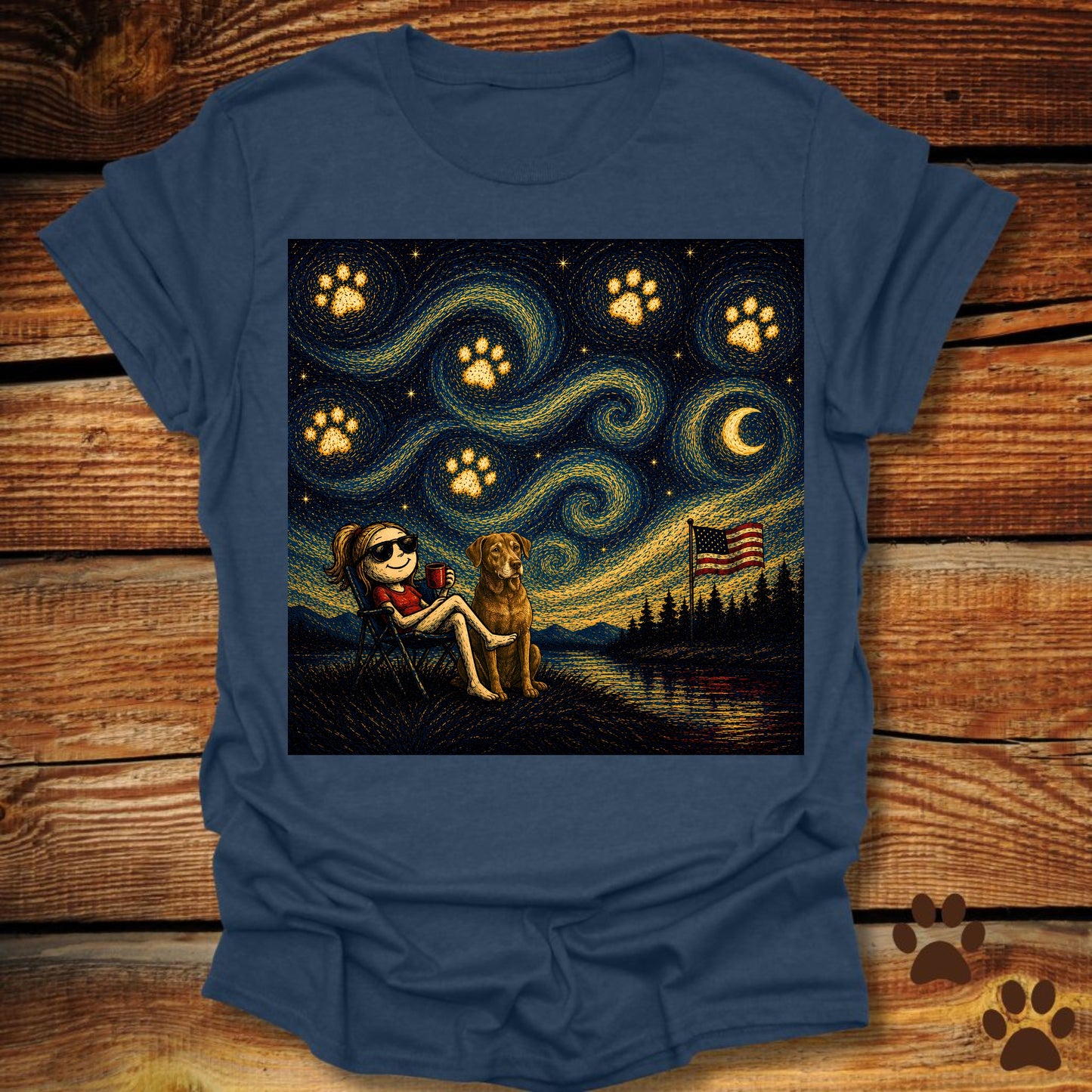 Starry Night Chill T-Shirt