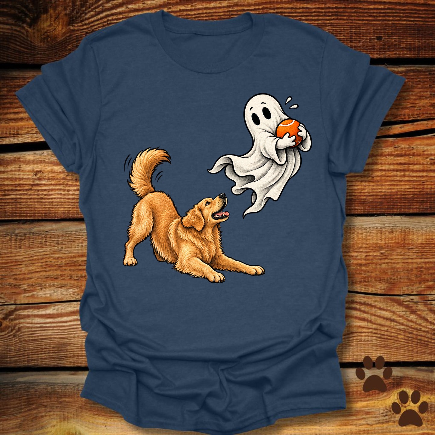 Not Your Ball Ghost Golden Retriever T-Shirt