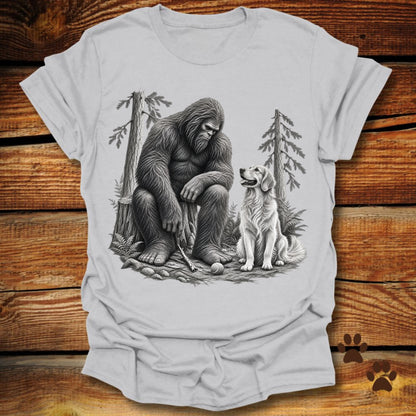Weary Bigfoot Loyal Golden Retriever T-Shirt