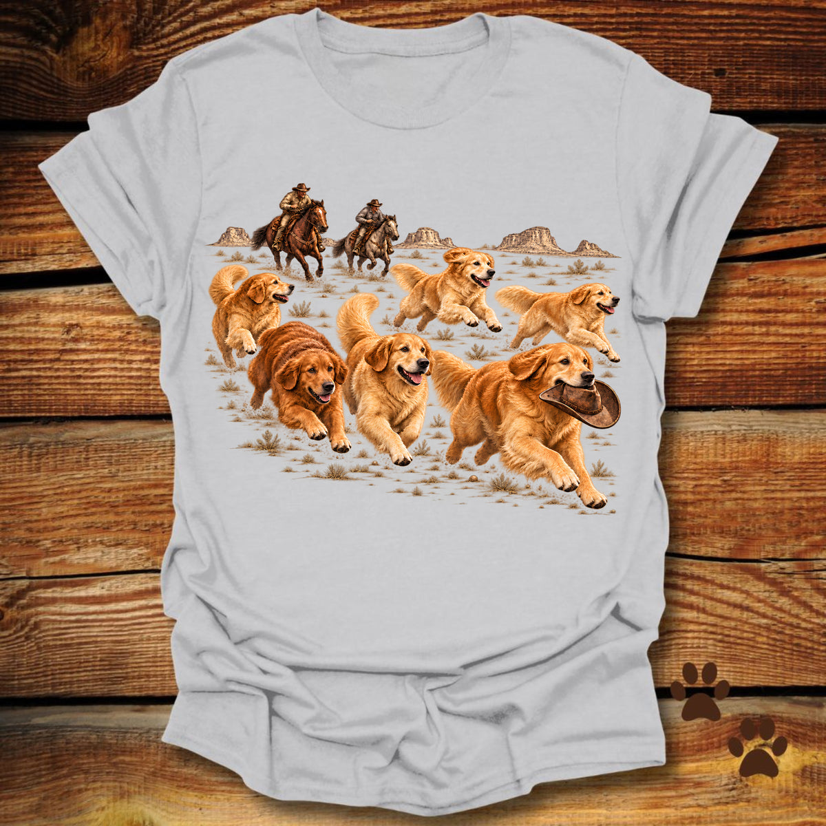 Golden Retriever Stampede T-Shirt
