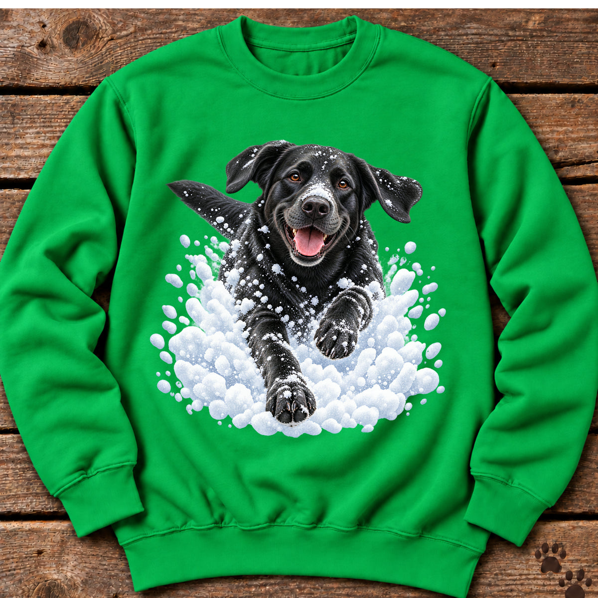 Black Labrador Snow Day Sweatshirt