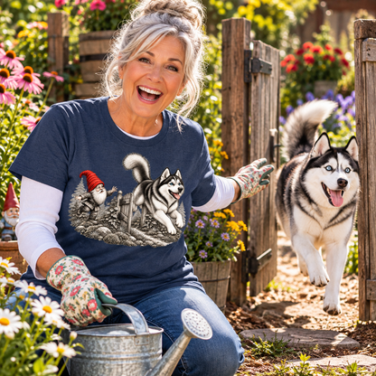 Garden Gnome Husky Escape T-Shirt