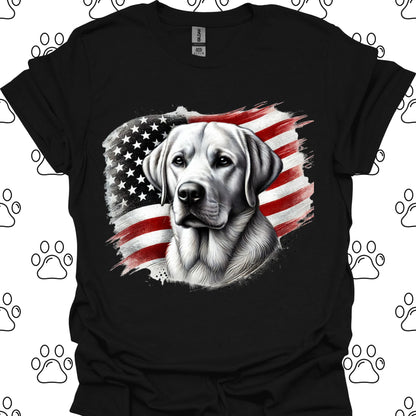 Labrador American Flag T-Shirt