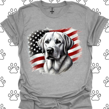 Labrador American Flag T-Shirt