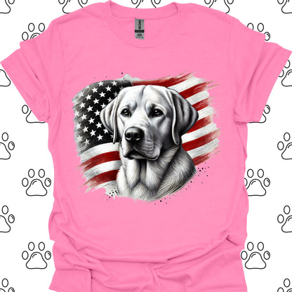 Labrador American Flag T-Shirt