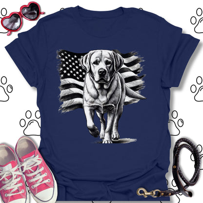 Labrador American Flag T-Shirt
