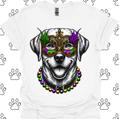 Labrador Mardi Gras Mask T-Shirt