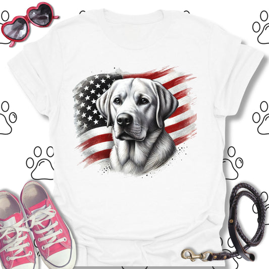 Labrador American Flag T-Shirt