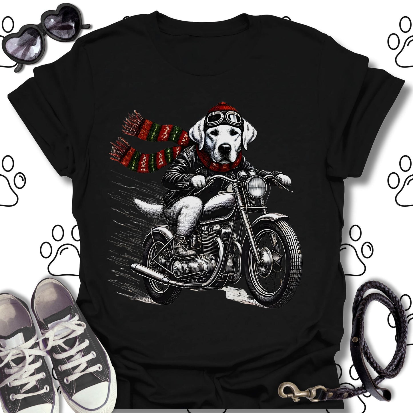 Labrador Holiday Motorcycle Scarf Shirt