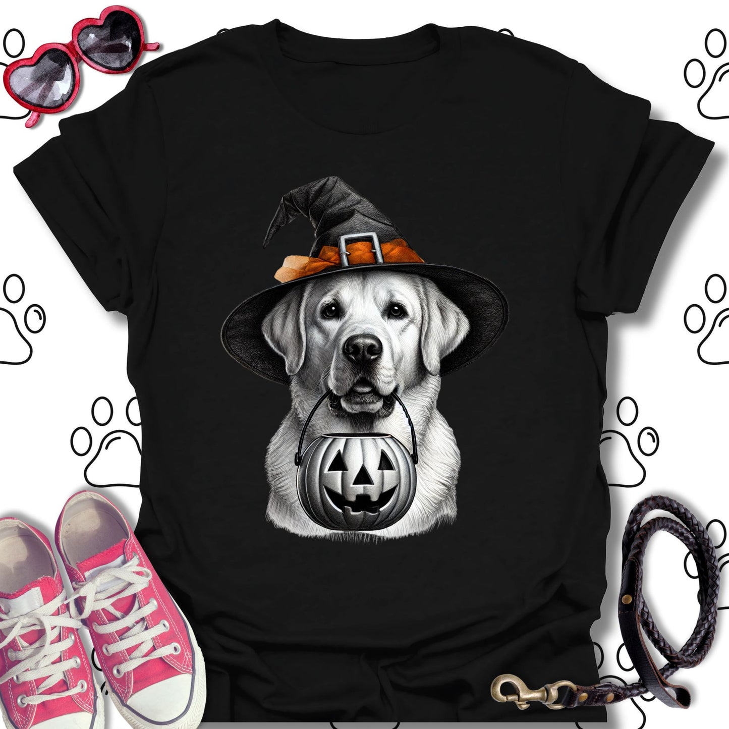 Labrador Pumpkin Witches Hat