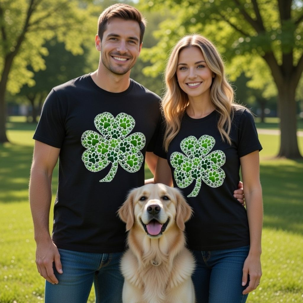 Lucky Paw Shamrock St. Patrick’s Shirt