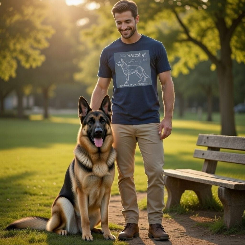 Funny Dog Blueprint Security Shirt