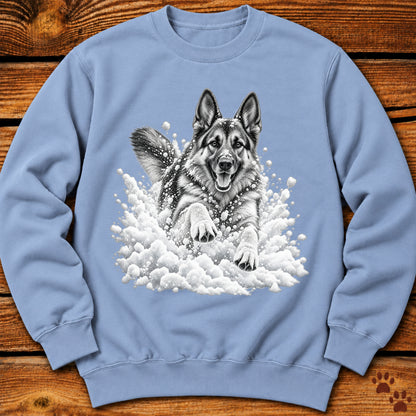 German Shepherd Snow Day Sweatshirt