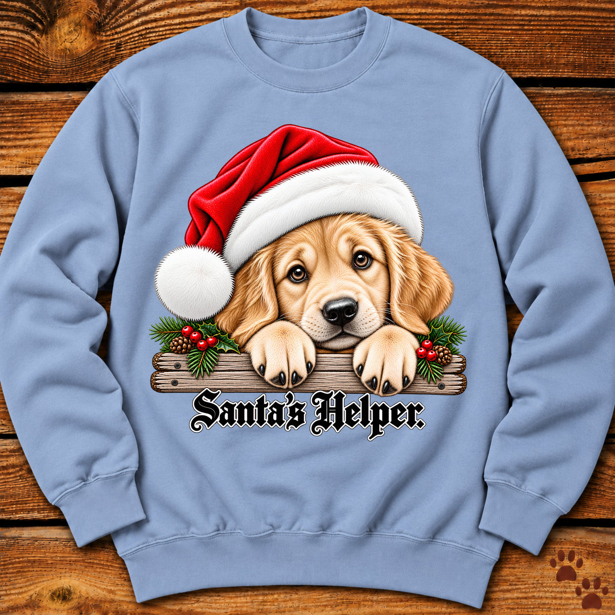 Santa’s Helper Golden Retriever Sweatshirt
