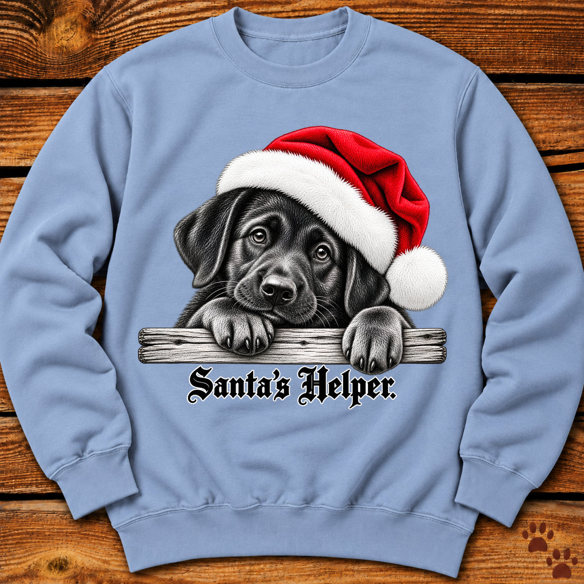Santa’s Helper Black Labrador Sweatshirt