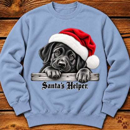 Santa’s Helper Black Labrador Sweatshirt