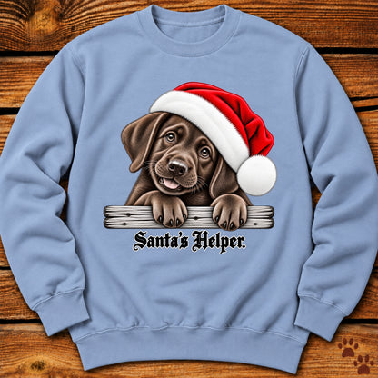 Santa’s Helper Chocolate Labrador Sweatshirt