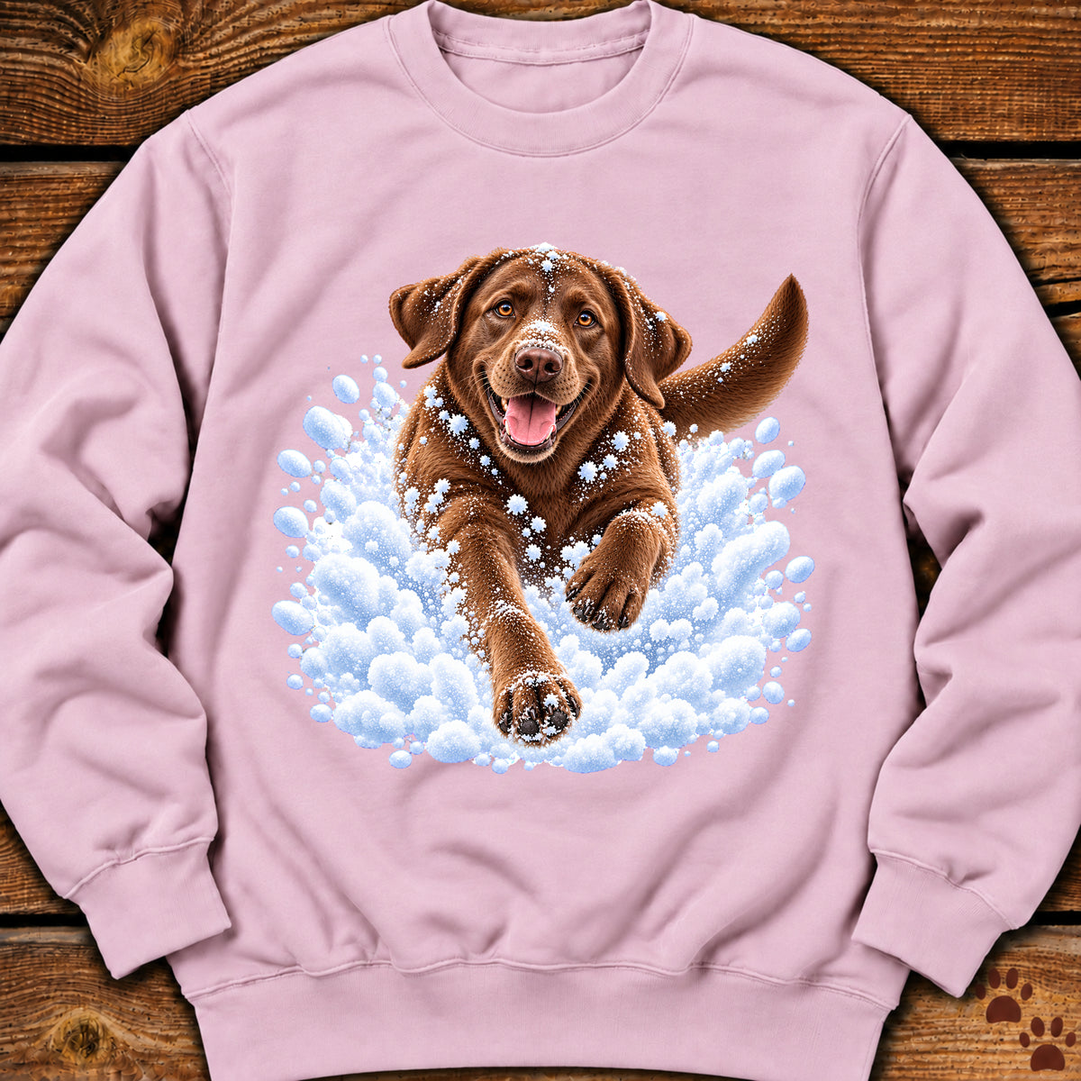 Chocolate Labrador Snow Day Sweatshirt