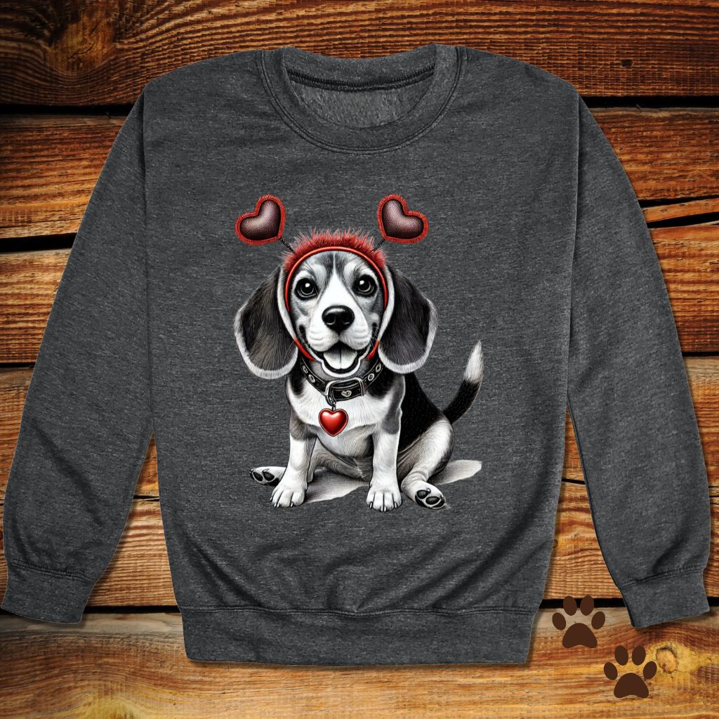 Beagle Valentine’s Day Crewneck