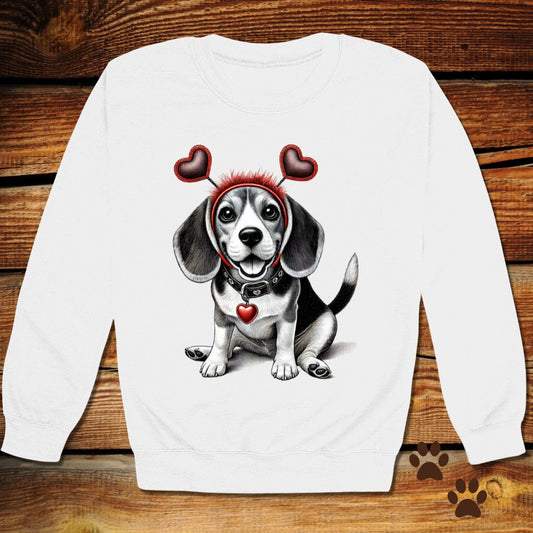 Beagle Valentine’s Day Crewneck