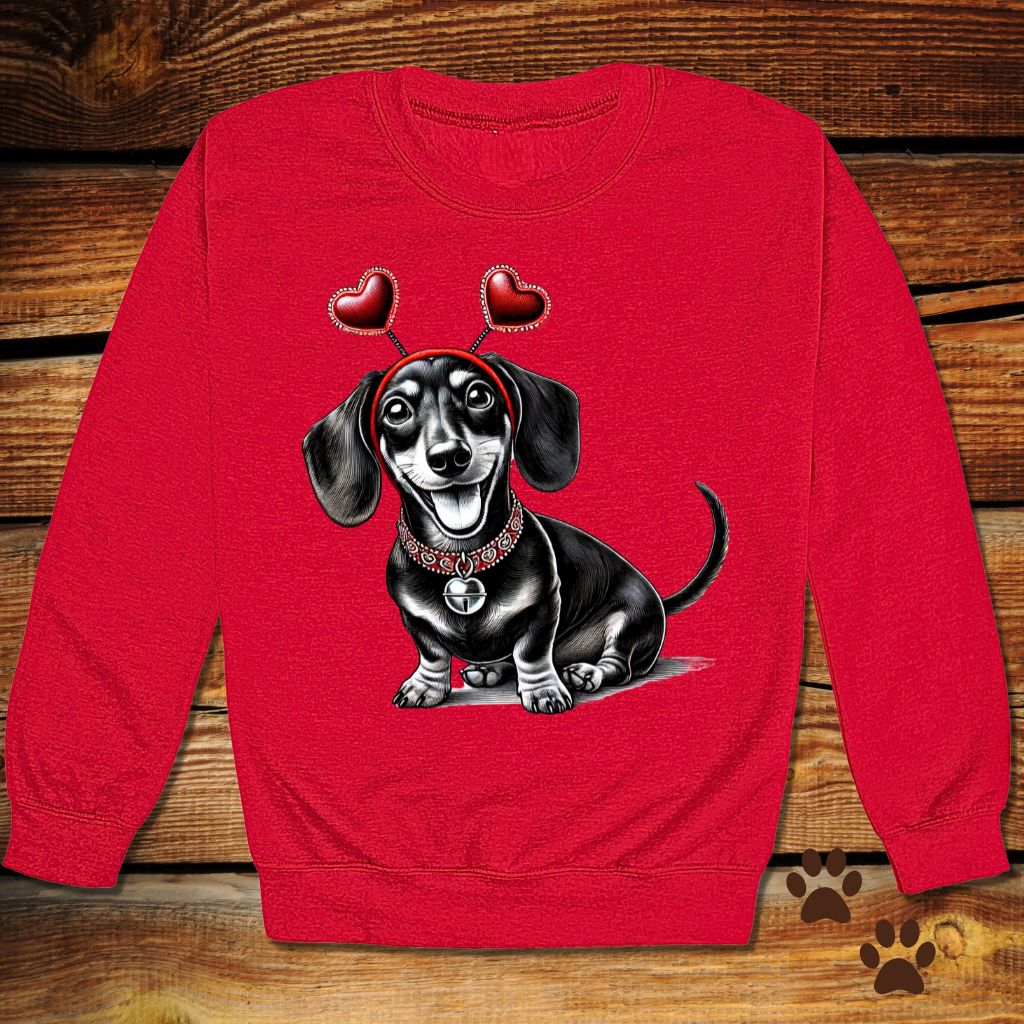 Dachshund Valentine's Day Crewneck
