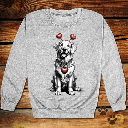 Golden Retriever Valentine's Day Crewneck