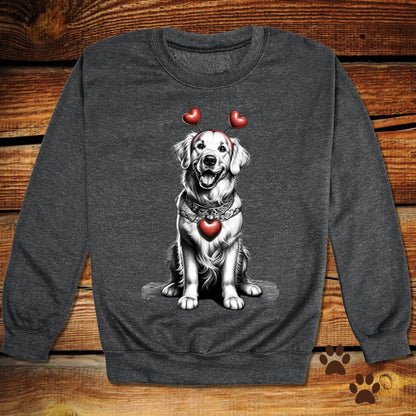 Golden Retriever Valentine's Day Crewneck